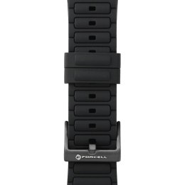 Pasek do Apple Watch Forcell F-Design FA06 dziurki silikon 38 / 40 / 41 mm czarny
