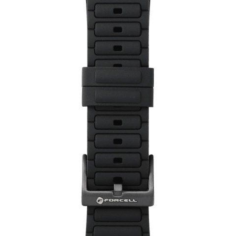 Pasek do Apple Watch Forcell F-Design FA06 dziurki silikon 38 / 40 / 41 mm czarny