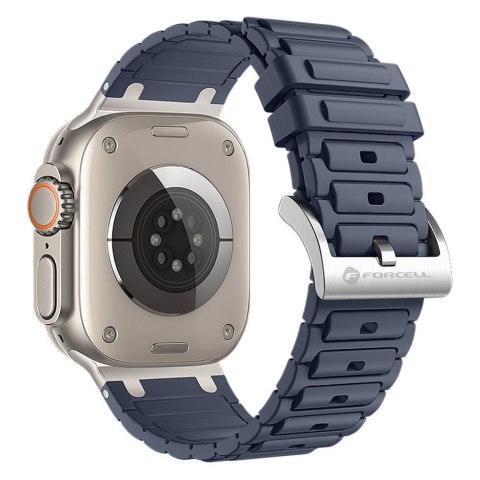 Pasek do Apple Watch Forcell F-Design FA06 dziurki silikon 38 / 40 / 41 mm niebieski