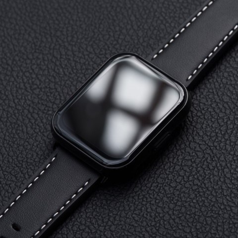 Pasek do Apple Watch Forcell F-Design FA20 dziurki skóra ekologiczna 38 / 40 / 41 mm czarny