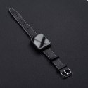 Pasek do Apple Watch Forcell F-Design FA20 dziurki skóra ekologiczna 38 / 40 / 41 mm czarny