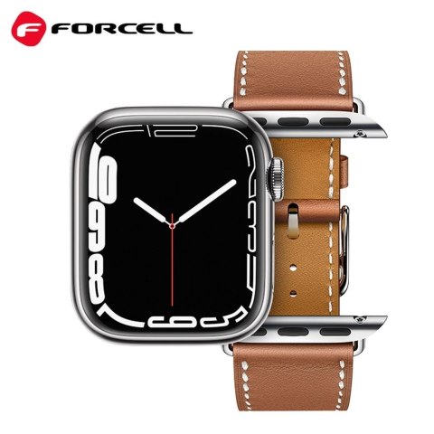 Pasek do Apple Watch Forcell F-Design FA20 dziurki skóra ekologiczna 38 / 40 / 41 mm czerwony