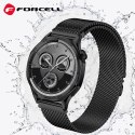 Pasek do Samsung Galaxy Watch Forcell F-Design FS10 magnetyczny stal 20 mm czarny