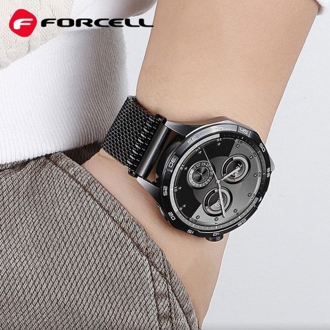 Pasek do Samsung Galaxy Watch Forcell F-Design FS10 magnetyczny stal 20 mm złoty