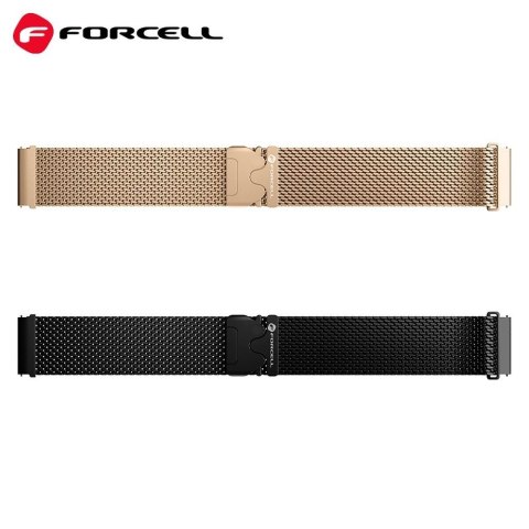Pasek do Samsung Galaxy Watch Forcell F-Design FS10 magnetyczny stal 20 mm złoty