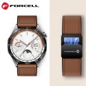 Pasek do Samsung Galaxy Watch Forcell F-Design FS20 magnetyczny skóra ekologiczna 20 mm czarny