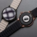 Pasek do Samsung Galaxy Watch Forcell Forcell F-Design FS01 dziurki silikon 20 mm czarny