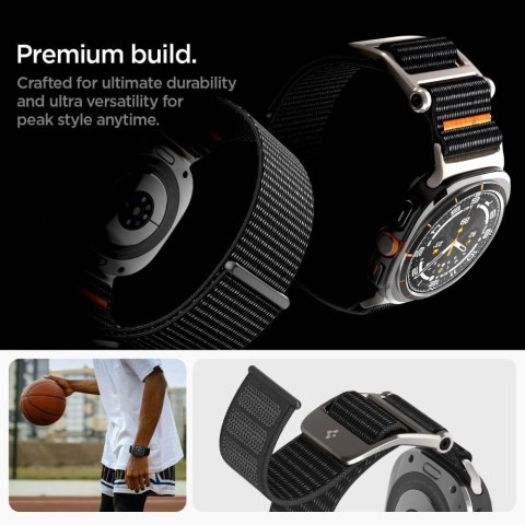 Pasek Spigen DuraPro na Samsung Galaxy Watch Ultra 47 mm - czarny