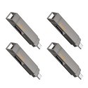 Pendrive 128GB USB 3.2 (USB A + USB C) Hoco UD15 szary