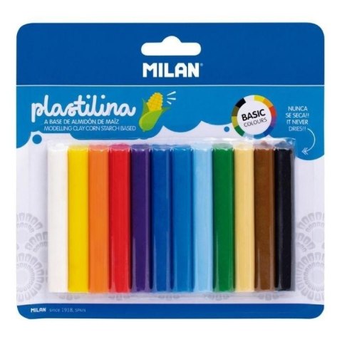 Plastelina Basic 12 kolorów MILAN