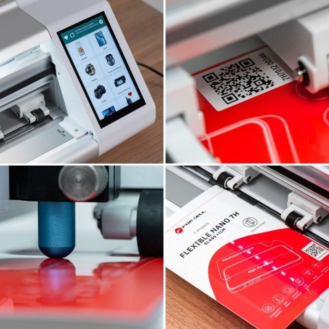 Ploter 2 generacji do folii Forcell na ekrany LCD + aplikator biały