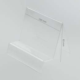 Podstawka Pionowa Plexi / Stojak na telefon / tablet z Zakładką na Cenę (Navi/Tablet)