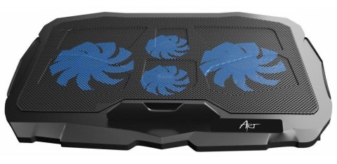 Podstawka chłodząca pod laptop ART P4 2 x USB A LED czarna