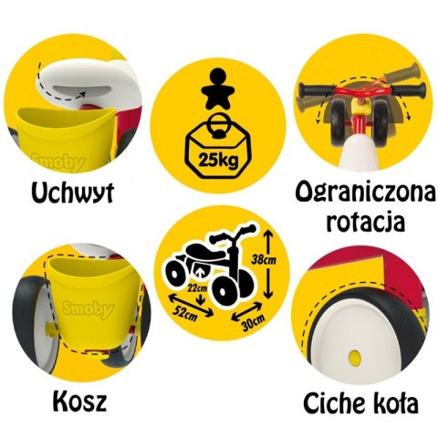 SMOBY Rowerek biegowy Rookie Ride Myszka Miki
