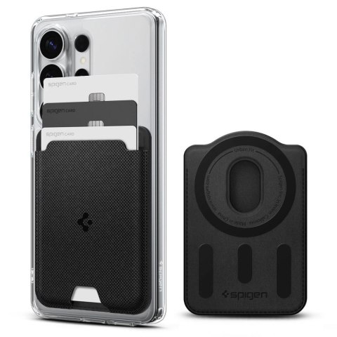 Portfel magnetyczny Spigen Urban Fit MagSafe na telefon - czarny