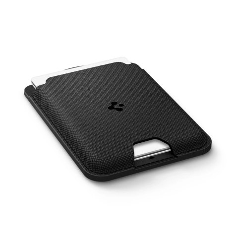Portfel magnetyczny Spigen Urban Fit MagSafe na telefon - czarny