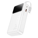 Powerbank 20000 mAh QC PD 22,5W 2A z wbudowanym kablem USB C Hoco Q41 biały