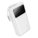 Powerbank 20000 mAh QC PD 22,5W 2A z wbudowanym kablem USB C Hoco Q41 biały