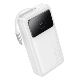 Powerbank 20000 mAh QC PD 22,5W 2A z wbudowanym kablem USB C Hoco Q41 biały