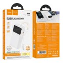 Powerbank 20000 mAh QC PD 22,5W 2A z wbudowanym kablem USB C Hoco Q41 biały