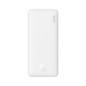 Powerbank Baseus Airpow 20W 10000mAh z kablem Baseus Simple Series USB-A - USB-C 30 cm - biały