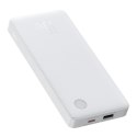 Powerbank Baseus Airpow Lite 10000mAh 15W z kablem Baseus Simple USB-A - USB-C 30cm - biały