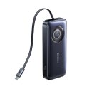Powerbank Baseus EnerCore CR11 10000mAh 45W ze zwijanym kablem USB-C - czarny