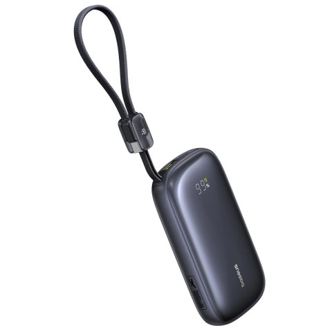 Powerbank Baseus EnerFill FC21 QPow3 Ultra 10000mAh 22.5W z wyświetlaczem cyfrowym i odłączanym kablem - czarny