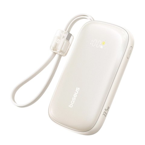 Powerbank Baseus EnerFill FC21 Qpow 3 Ultra 10000mAh 22,5W z dołączonym kablem-smyczą - tytanowy