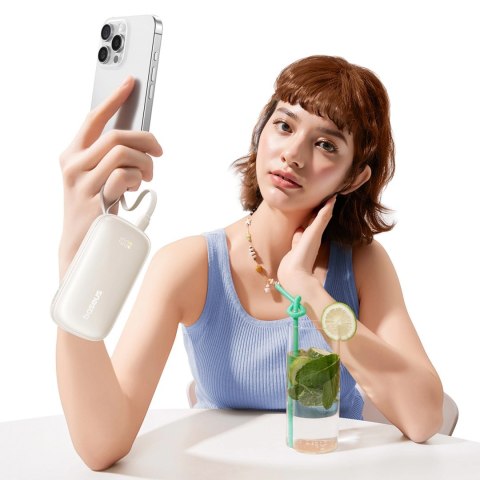 Powerbank Baseus EnerFill FC21 Qpow 3 Ultra 10000mAh 22,5W z dołączonym kablem-smyczą - tytanowy