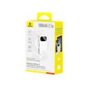 Powerbank Baseus EnerFill FC31 QPow3 10000mAh 22.5W z wyświetlaczem cyfrowym z 2 wbudowanymi kablami - biały