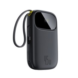 Powerbank Baseus EnerFill FC31 QPow3 10000mAh 45W z kablami USB-C i Lightning - czarny