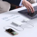 Powerbank Baseus EnerFill FP11 10000mAh 15W z białym kablem USB-C 20V/3A 30cm - biały