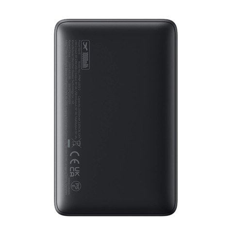 Powerbank Baseus EnerFill FP11 10000mAh 15W (z czarnym kablem Simple USB-C - USB-C 20V/3A 30cm) - czarny