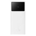 Powerbank Baseus EnerFill FP41 30000mAh 22.5W z kablem Baseus Simple USB-A - USB-C 3A 30cm - biały