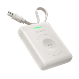 Powerbank Baseus EnerFill FW11 5W do Apple Watch z wbudowanym kablem - biały