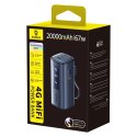 Powerbank Baseus EnerGeek GX11 MiFi 20000mAh 67W z funkcją Wi-Fi - czarny