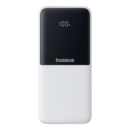 Powerbank Baseus Lipow 10000mAh 22,5W z dwoma wbudowanymi kablami (z kablem Baseus Simple USB-A - USB-C 3A 20cm) - biały