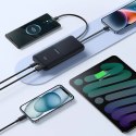 Powerbank Baseus Lipow 10000mAh 22.5W z podwójnym wbudowanym kablem z wyświetlaczem (z dodatkowym czarnym kablem Baseus Simple U