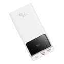 Powerbank Baseus Star-Lord 20000mAh 22,5W z wyświetlaczem cyfrowym i kablem USB-C 3A 30cm - biały