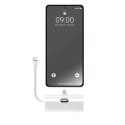 Powerbank Forcell F-Energy Power Plug F5K3 PD 20W 5000 mAh z wbudowanym złączem Lightning biały