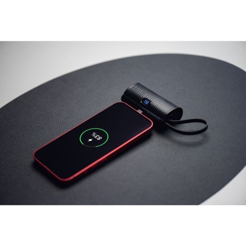 Powerbank Forcell F-Energy Power Plug F5K3 PD 20W 5000 mAh z wbudowanym złączem Lightning czarny