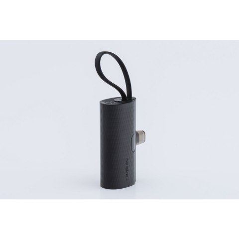 Powerbank Forcell F-Energy Power Plug F5K3 PD 20W 5000 mAh z wbudowanym złączem USB C czarny