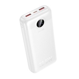 Powerbank Hoco 20000 mAh QC 22,5W+PD 20W LED J172A biały