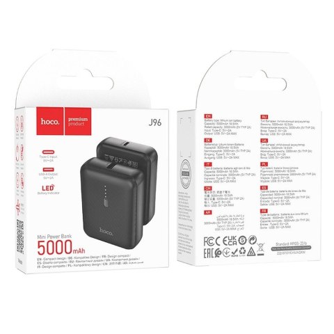 Powerbank Hoco 5000 mAh 2A J96 czarny