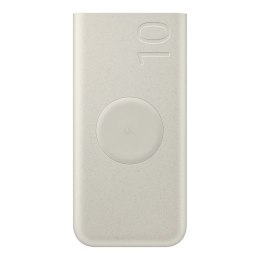 Powerbank Samsung EB-U2510XUEGEU indukcyjny 10000 mAh 2x USB-C 25W SFC - beżowy