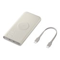 Powerbank Samsung EB-U2510XUEGEU indukcyjny 10000 mAh 2x USB-C 25W SFC - beżowy