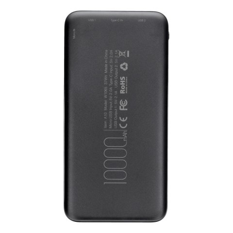 Powerbank Veger A10 (W1065) 2A 10000 mAh czarny