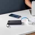 Powerbank Veger C20 (W2047 / W2059) 20000 mAh z wbudowanymi kablami Micro USB / Typ C / Lightning czarny
