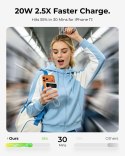 Powerbank Veger Fuerza 10 (W1212B) PD 20W 10000 mAh z wbudowanymi kablami Typ C / Lightning biały